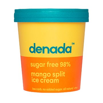 Denada Sugar Free Ice Cream Mango Split 475ml x 6