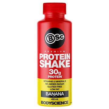 Body Science RTD Muscle Protein Shake Banana 450ml x 6