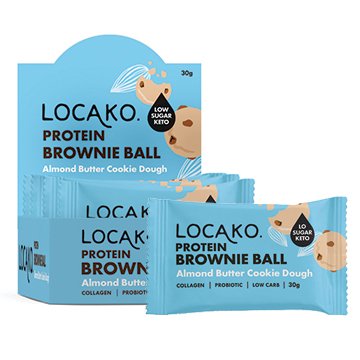 Locako Protein Brownie Ball Almond Butter Cookie Dough 30g x 10