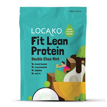 Locako Fit Lean Protein Double Choc Mint 480g