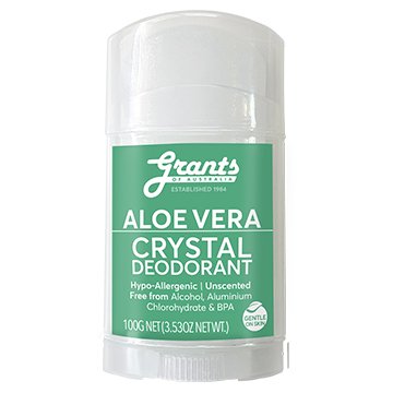 Grants Crystal Deodorant Aloe Vera 100g