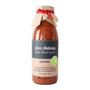 Don Antonio Organic Pasta Sauce Basil 500g x 6