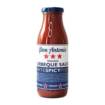 Don Antonio Organic Barbeque Sauce Spicy 400g x 8