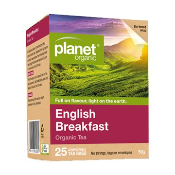 Planet Organic English Breakfast Tea 25t-bags