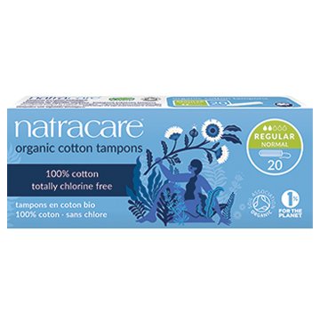 Natracare Organic Cotton Tampons Regular 20pk