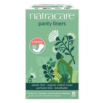 Natracare Organic Cotton Panty Liners Curved 30pk