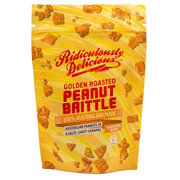 Ridiculously Delicious  Australian Peanut Brittle 180g