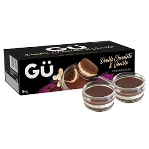 GU Double Chocolate & Vanilla Cheesecakes (90g x 2) x 6