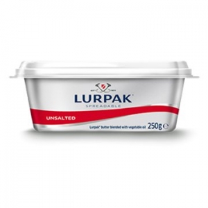 Lurpak Butter Unsalted Spreadable 250g x 12