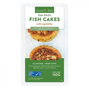 Ocean King Fish Cakes with Vegetables 130g x 6