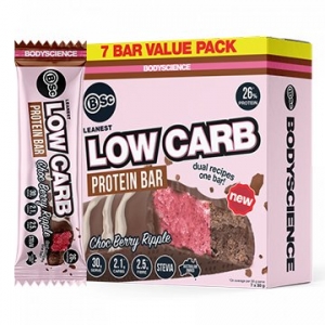 Body Science Leanest Low Carb High Protein Bar Choc Berry Ripple Multi Pack (30g