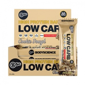 Body Science High Protein Low Carb Bar Cookie Dough 60g x 12