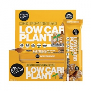 Body Science Low Carb Plant Bar Salted Caramel 45g x 12