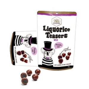 Nougat Limar Nougat Teasers Liquorice Milk Chocolate 150g