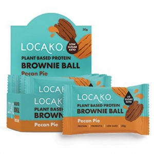 Locako Plant Based Brownie Ball Pecan Pie 30g x 10