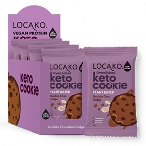 Locako Keto Cookie Double Choc Fudge 60g x 12
