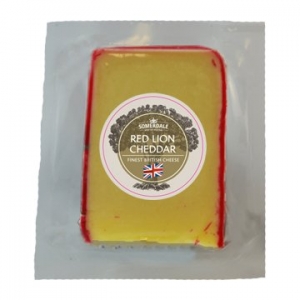 Somerdale Red Lion Waxed Cheddar Cheese 220g