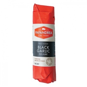 Papandrea Fine Foods Black Garlic Salami 180g