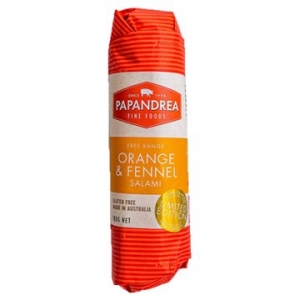 Papandrea Fine Foods Orange & Fennel Salami 180g
