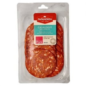 Papandrea Fine Foods Casalingo Mild Sopressa Sliced 100g x 8