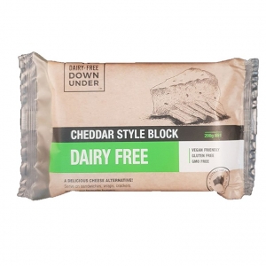 Dairy Free Down Under Cheddar Style Block 200g x 10