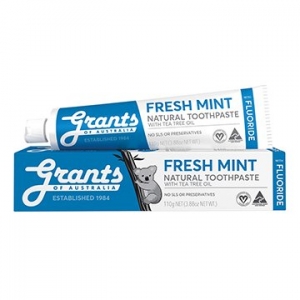 Grants Natural Toothpaste Fresh Mint with Fluoride 110g