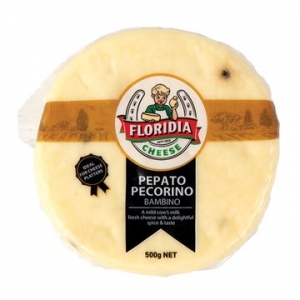 Floridia Cheese Fresh Pecorino with Pepper 500g