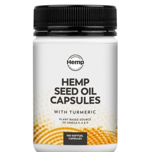 Hemp Foods Hemp Seed Oil Capsules with Turmeric 100caps