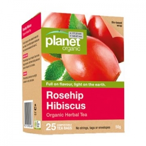 Planet Organic Rosehip & Hibiscus Tea 25t-bags