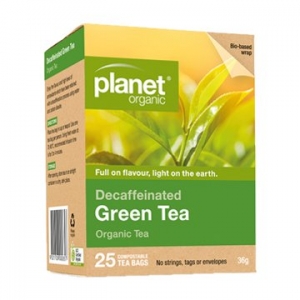Planet Organic Decaffeinated Green Tea 25t-bags