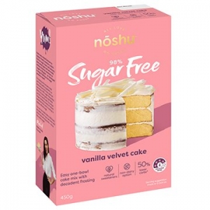 Noshu 99% Suagr Free Vanilla Velvet Cake Mix 450g