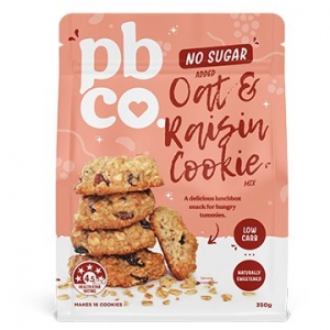 PBCo Sugar Free Oat & Raisin Cookie 350g