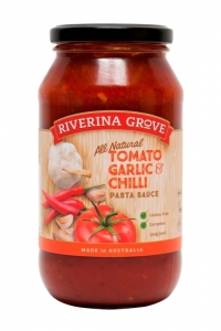 Riverina Grove Pasta Sauce Tomato Garlic & Chilli 500g
