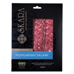 Skara Smallgoods Hungarian Salami Sliced 100g x 8