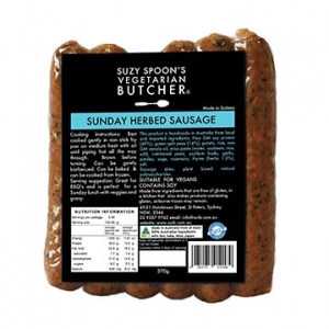 Suzy Spoons Sunday Traditional Herb Sausage 370g x 6