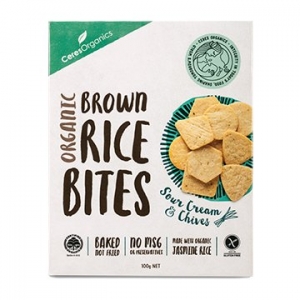 Ceres Organic Rice Bites Sour Cream & Chives 100g