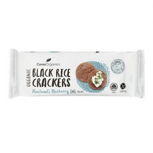 Ceres Organic Black Rice Crackers Original 115g x 12