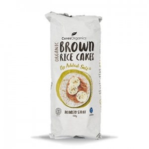 Ceres Organic Brown Rice Cakes No Added Salt 110g  x 12