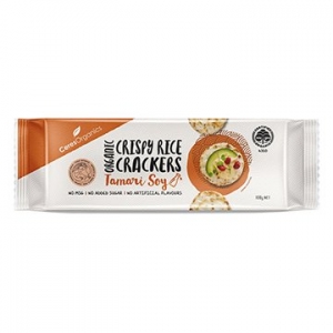Ceres Organic Crispy Rice Crackers Tamari Soy 100g x 12