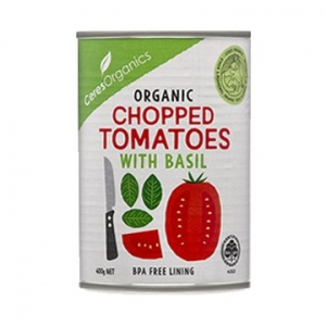 Ceres Organic Tomatoes Chopped with Basil 400g x 12
