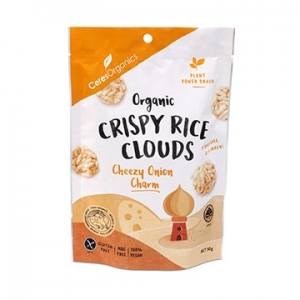 Ceres Organic Crispy Rice Clouds Cheezy Onion 50g x 6