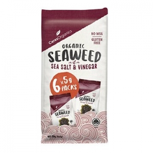 Ceres Organic Seaweed Salt & Vinegar Multi Pack (5g x 6) x 6
