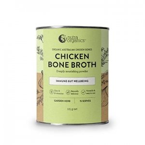 Nutra Organics  Chicken Bone Broth Garden Herb 125g