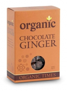 Organic Times Organic Milk Chocolate Ginger 150g