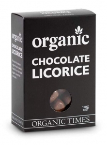 Organic Times Organic Milk Chocolate Licorice 150g