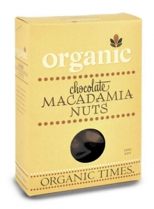 Organic Times Organic Milk Chocolate Macadamias 150g