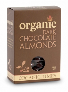 Organic Times Organic Dark Chocolate Almonds 150g