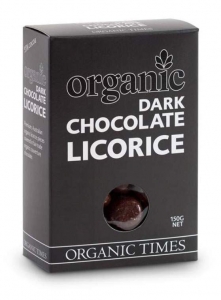 Organic Times Organic Dark Chocolate Licorice 150g