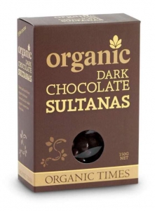 Organic Times Organic Dark Chocolate Sultanas 150g