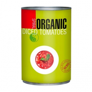 Spiral Organic Diced Tomatoes 2.5kg